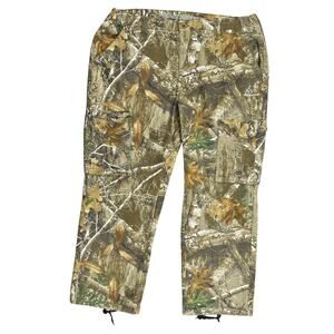 Realtree Edge Men's XL Cargo Pants Multicolor Camo 21x30 Stretch Waist